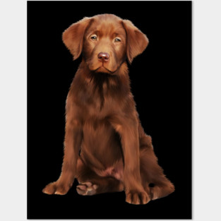 Brown labrador Retriever Dog Puppy, Lab Dog Lover Posters and Art
