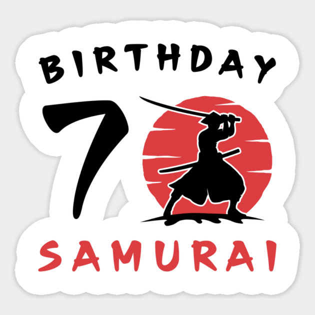 I am 7 Years Old Birthday Bday Party Gift 7th Little Ninja Samurai Japanese Warrior Magnet by Tshirtiz