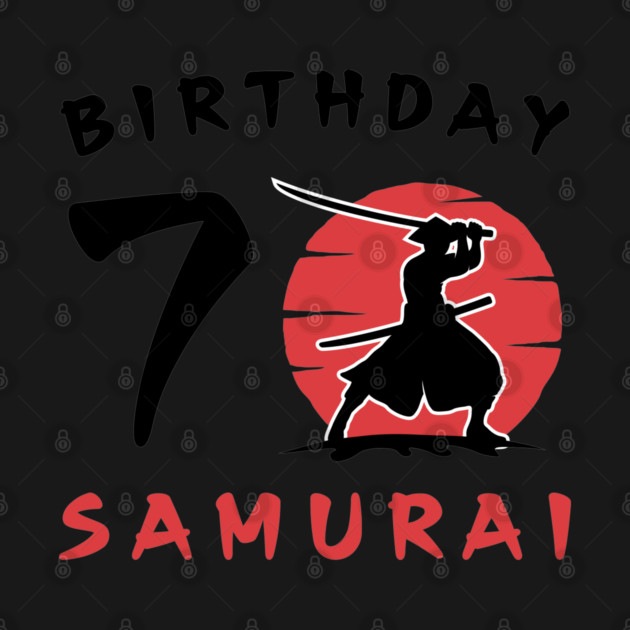 I am 7 Years Old Birthday Bday Party Gift 7th Little Ninja Samurai Japanese Warrior by Tshirtiz