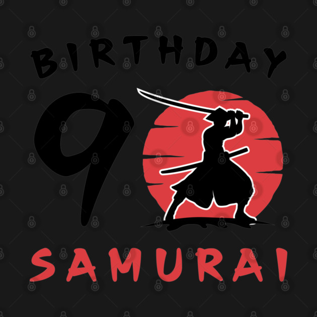 I am 9 Years Old Birthday Bday Party Gift 9th Little Ninja Samurai Japanese Warrior by Tshirtiz