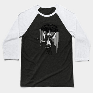 Umbrella Monster (Banksy) Baseball T-Shirt