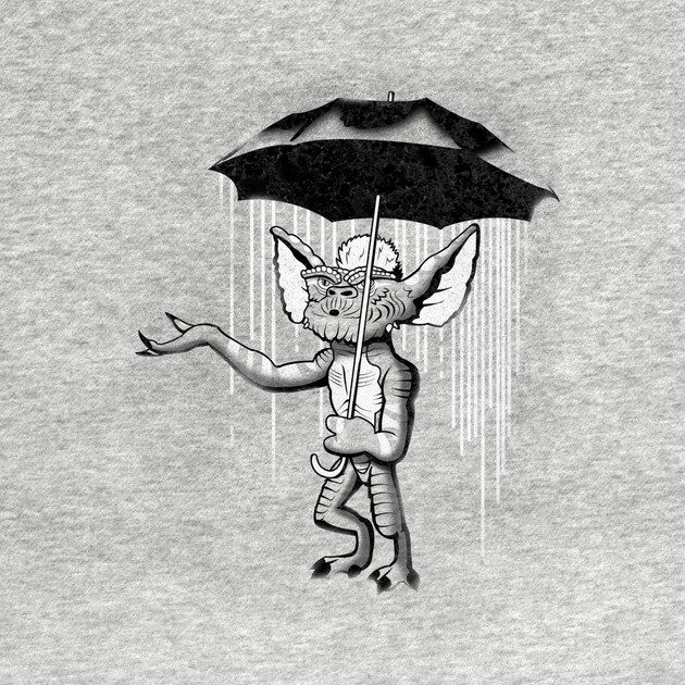 Umbrella Monster (Banksy) by Raffiti
