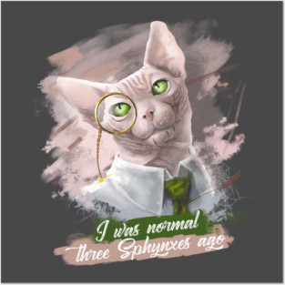 Sphynx cat Posters and Art