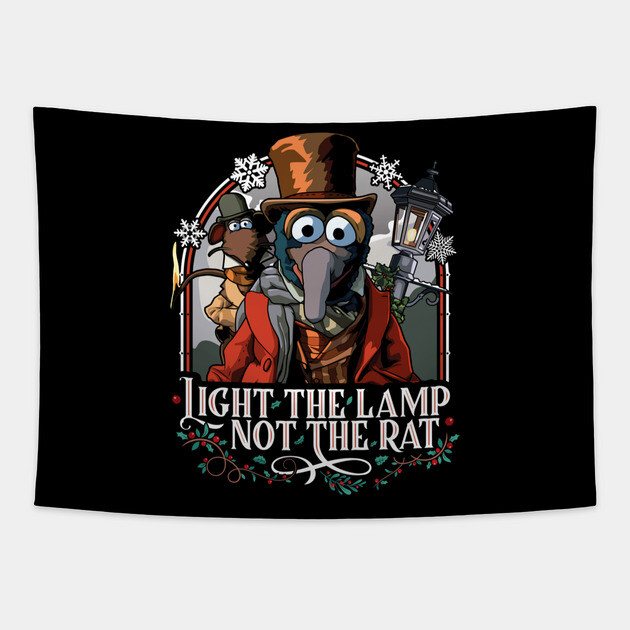 Muppet Christmas Carol - Gonzo & Rizzo Tapestry by RetroReview