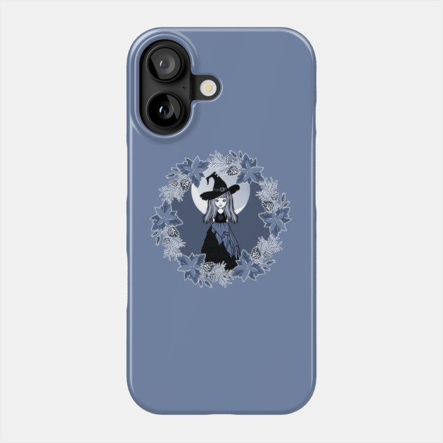 Blue Winter Solstice Yule Cheeky Witch® Phone Case by Cheeky Witch