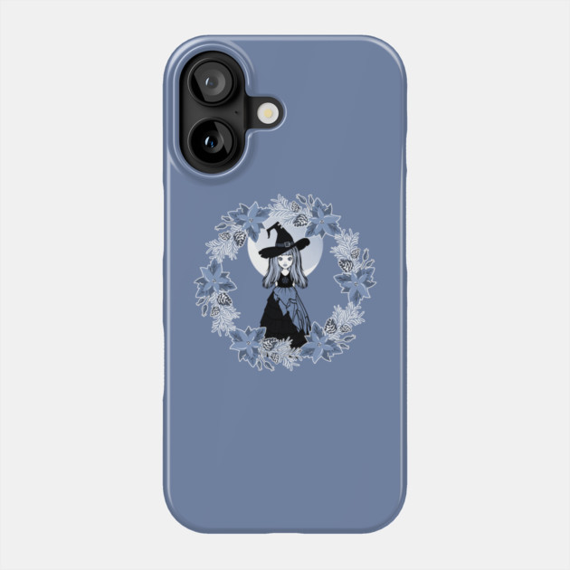 Blue Winter Solstice Yule Cheeky Witch® Phone Case by Cheeky Witch