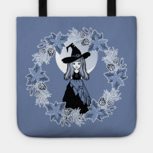 Blue Winter Solstice Yule Cheeky Witch® Tote