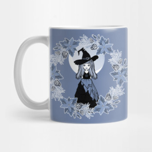 Blue Winter Solstice Yule Cheeky Witch® Mug