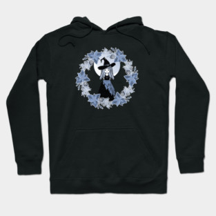 Blue Winter Solstice Yule Cheeky Witch® Hoodie