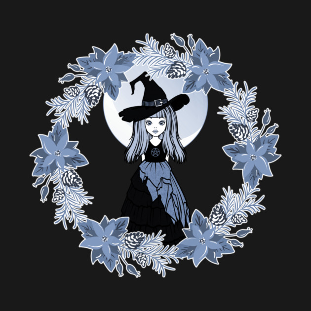 Blue Winter Solstice Yule Cheeky Witch® by Cheeky Witch