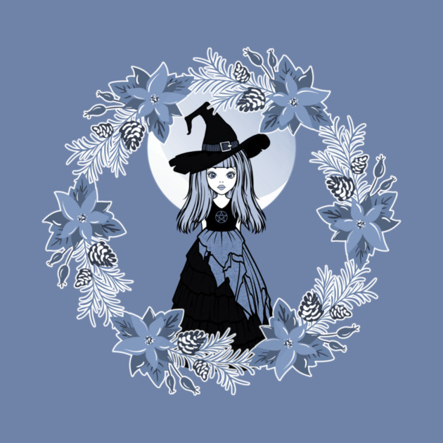 Blue Winter Solstice Yule Cheeky Witch® by Cheeky Witch