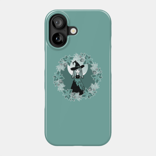 Winter Solstice Witch Yule Cheeky Witch® Phone Case by Cheeky Witch