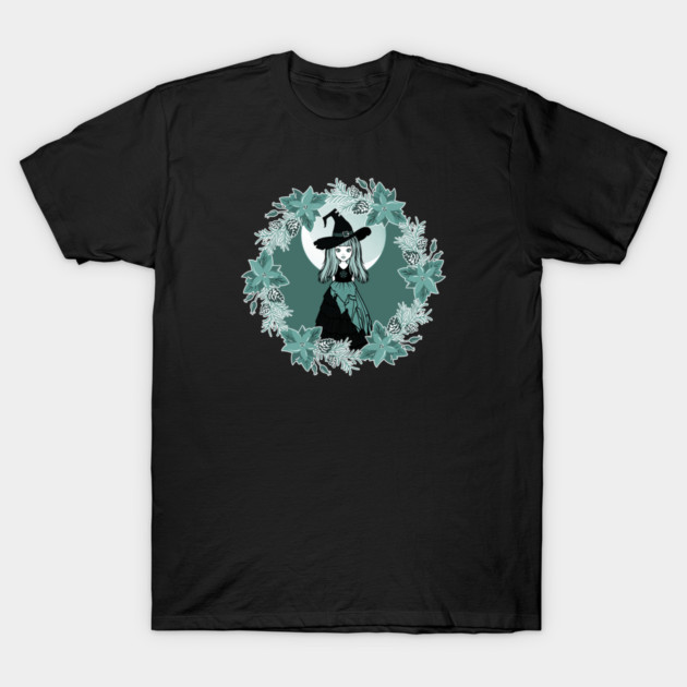 Winter Solstice Witch Yule Cheeky Witch® T-Shirt by Cheeky Witch