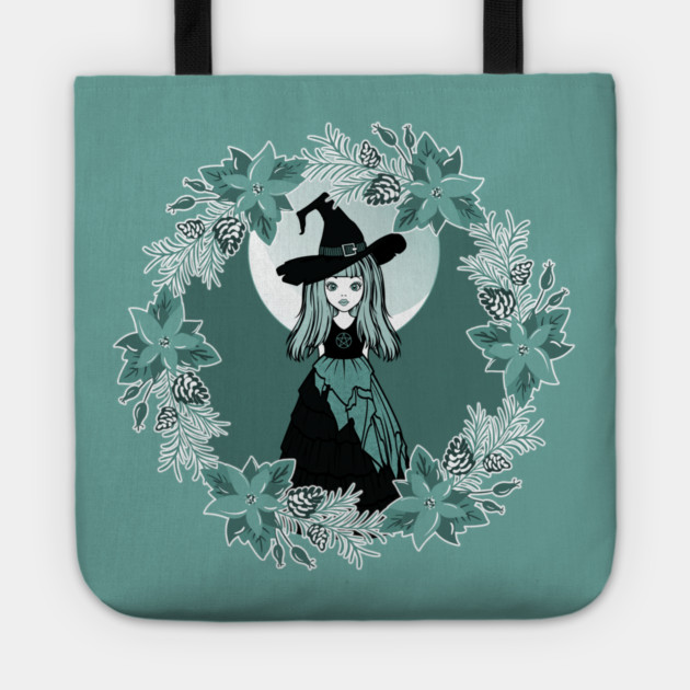Winter Solstice Witch Yule Cheeky Witch® Tote by Cheeky Witch