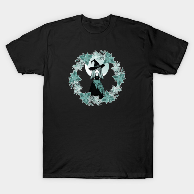 Winter Solstice Witch Yule Cheeky Witch® T-Shirt by Cheeky Witch