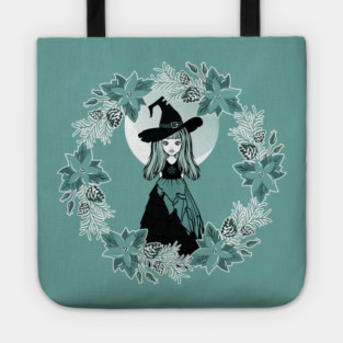 Winter Solstice Witch Yule Cheeky Witch® Tote