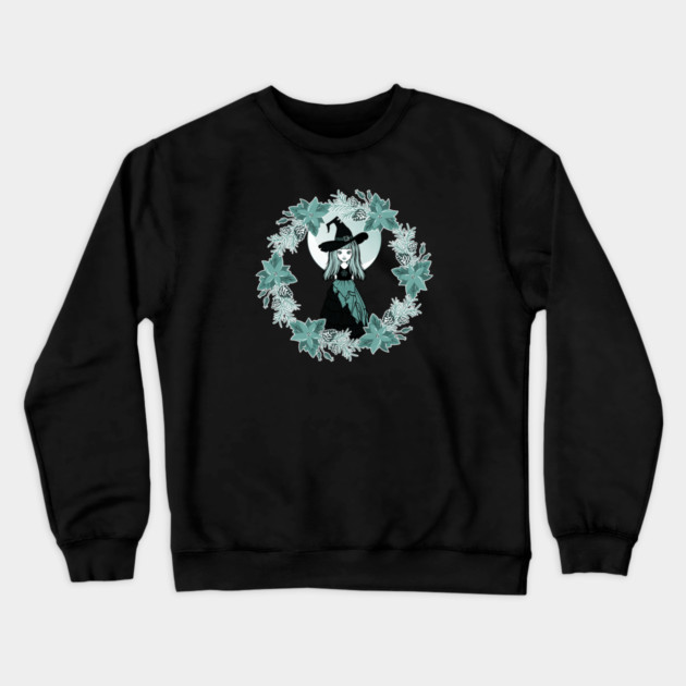 Winter Solstice Witch Yule Cheeky Witch® Crewneck Sweatshirt by Cheeky Witch