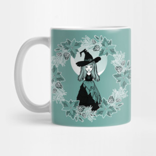 Winter Solstice Witch Yule Cheeky Witch® Mug