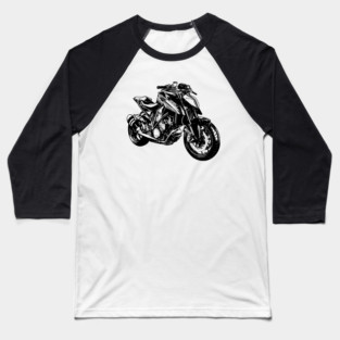 Super Duke 1290 Bike Sketch Art Baseball T-Shirt
