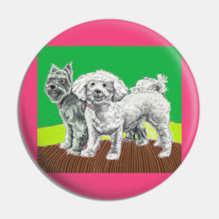 Lisa's Dogs Pin