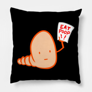 Angry Worm Pillow