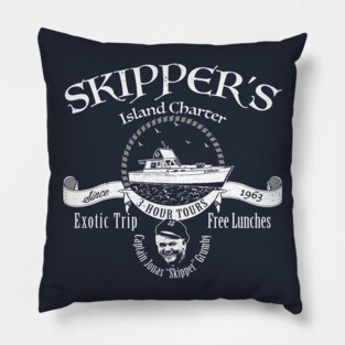 Skipper's Island Charter 3 Hour Tour Pillow