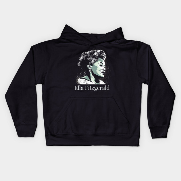 Ella Fitzgerald Kids Hoodie by UrbanLifeApparel