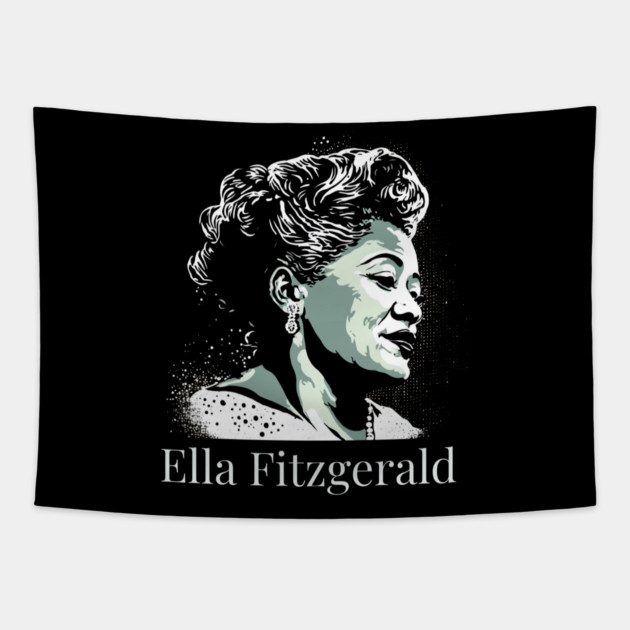 Ella Fitzgerald Tapestry by UrbanLifeApparel