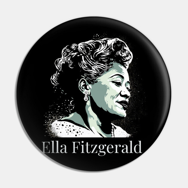 Ella Fitzgerald Pin by UrbanLifeApparel