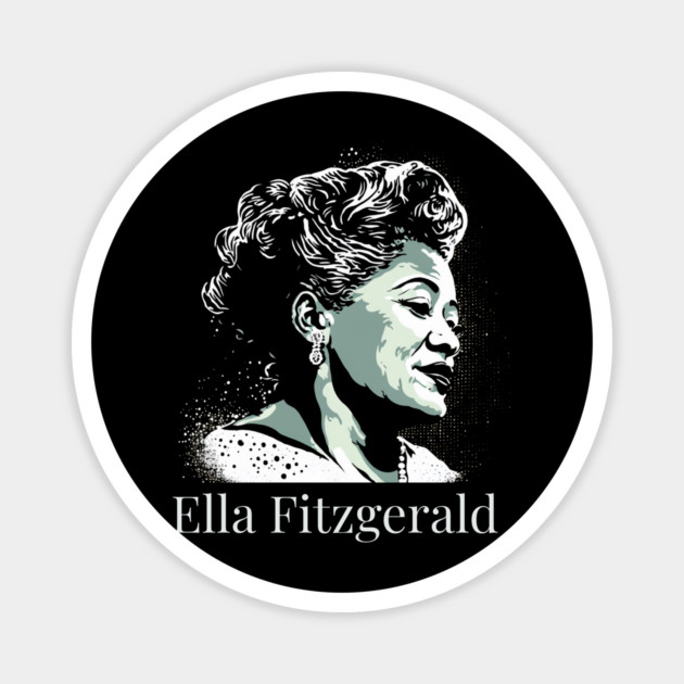 Ella Fitzgerald Magnet by UrbanLifeApparel