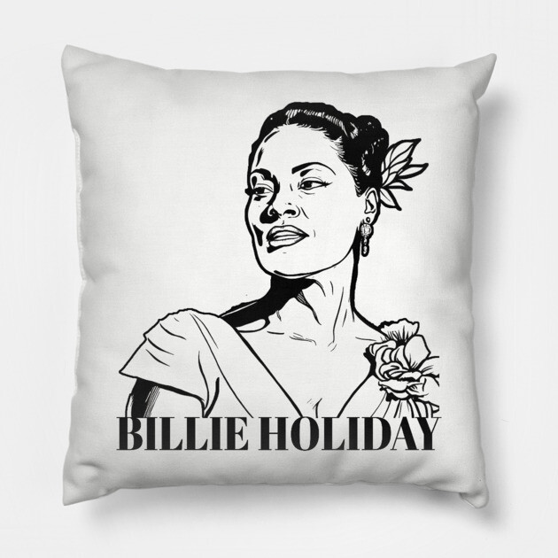 Bille Holiday - Lady Day Pillow by UrbanLifeApparel
