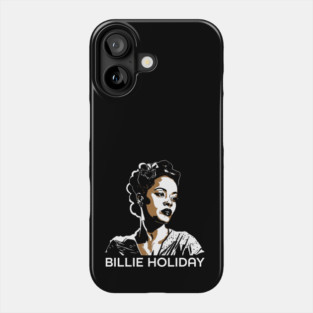 Bille Holiday Golden Singer Phone Case