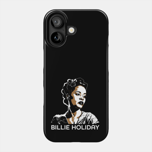 Bille Holiday Golden Singer Phone Case by UrbanLifeApparel