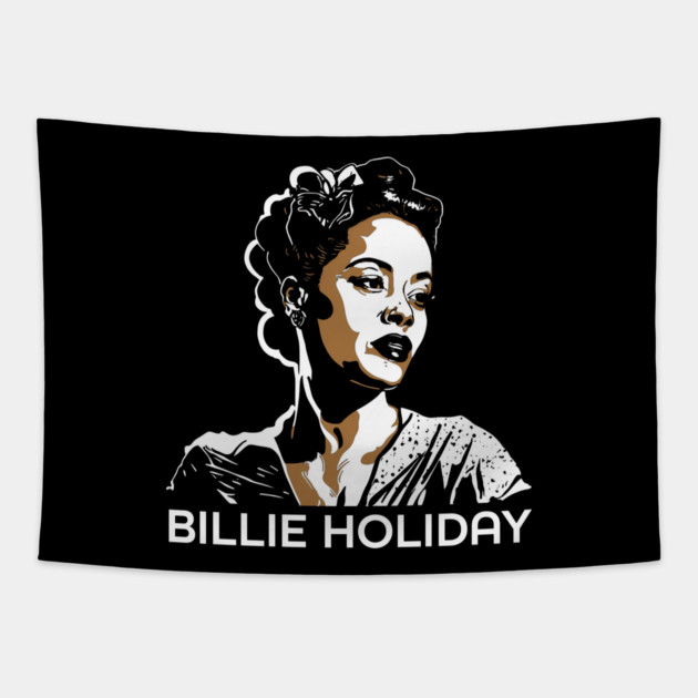 Bille Holiday Golden Singer Tapestry by UrbanLifeApparel