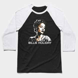 Bille Holiday Golden Singer Baseball T-Shirt