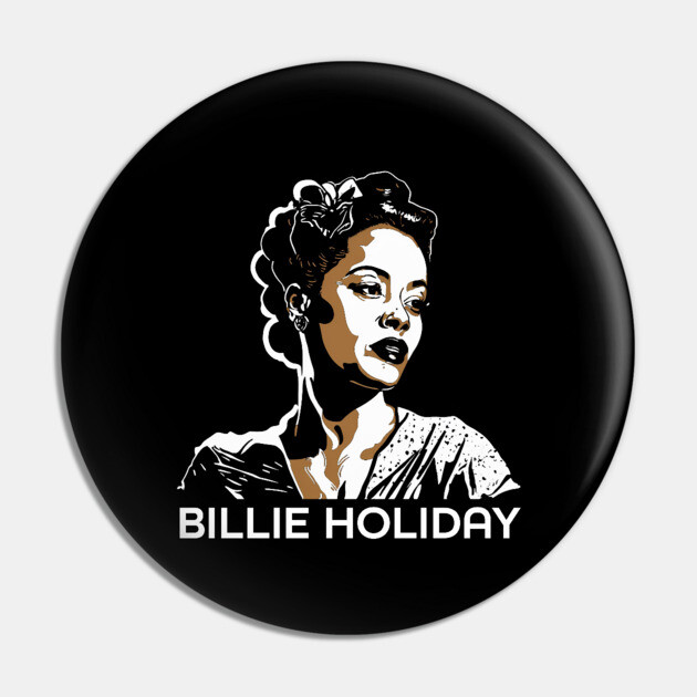 Bille Holiday Golden Singer Pin by UrbanLifeApparel
