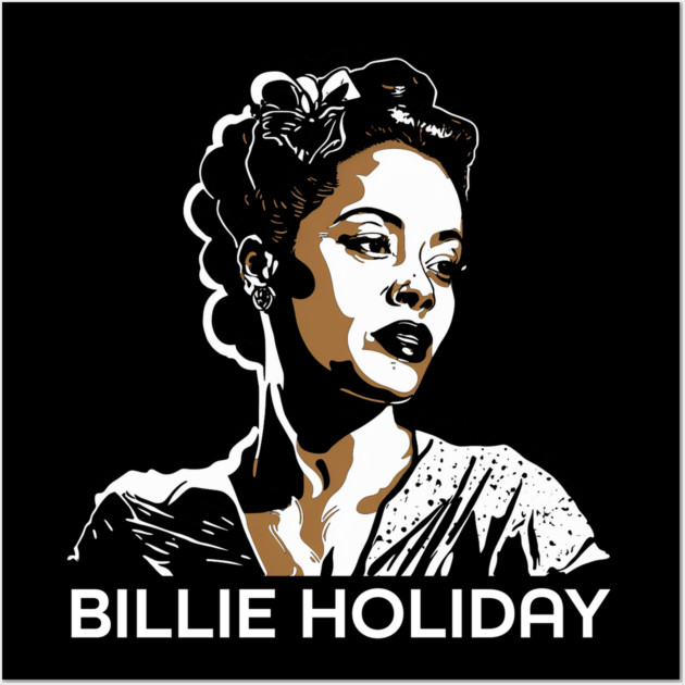 Bille Holiday Golden Singer Wall Art by UrbanLifeApparel