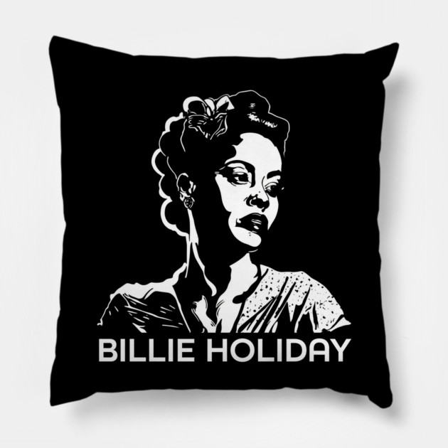Bille Holiday Singer Pillow by UrbanLifeApparel