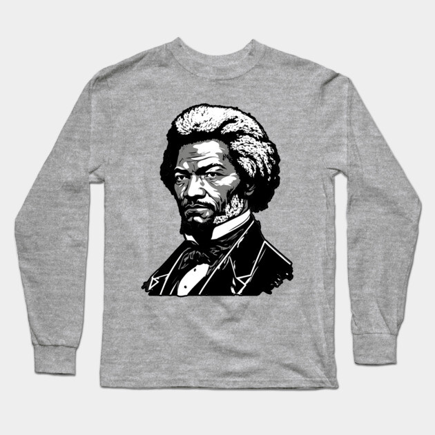 Frederick Douglass Long Sleeve T-Shirt by UrbanLifeApparel