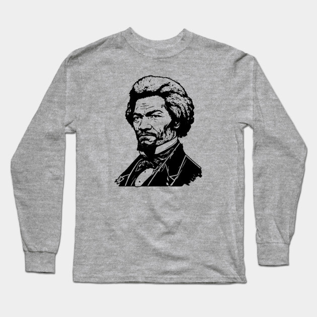 Frederick Douglass Long Sleeve T-Shirt by UrbanLifeApparel