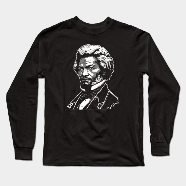 Frederick Douglass Long Sleeve T-Shirt by UrbanLifeApparel