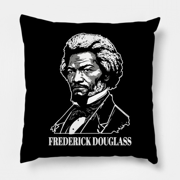 Frederick Douglass Pillow by UrbanLifeApparel
