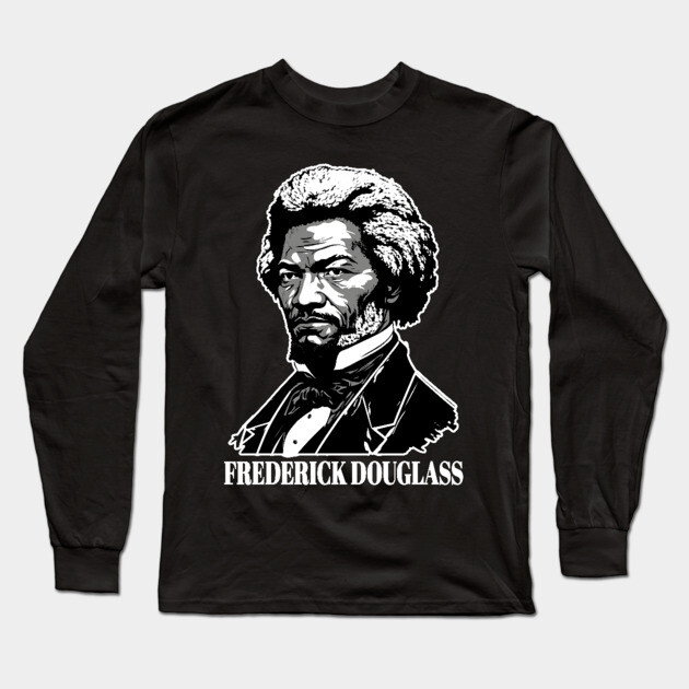 Frederick Douglass Long Sleeve T-Shirt by UrbanLifeApparel