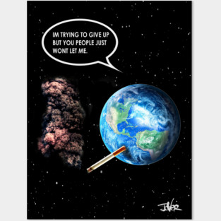 Earth warning Posters and Art