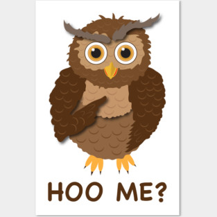Funny Owl Posters and Art