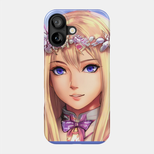 Blonde Anime Girl Phone Case by animegirlnft