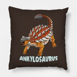 Ankylosaurus Dinosaur Design Pillow