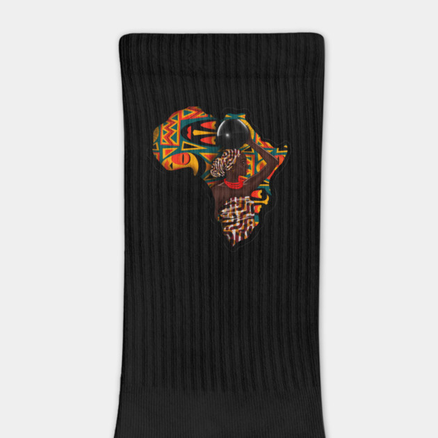 Africa Map, Beautiful Proud African Woman with Pattern by logiamerch