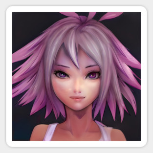 Emo Anime Girl Sticker