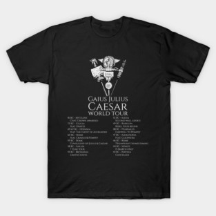 Gaius Julius Caesar World Tour - Ancient Roman History SPQR T-Shirt